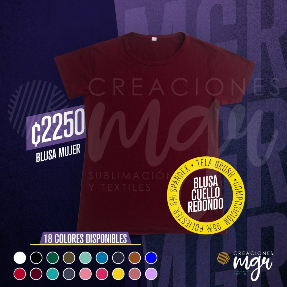 Blusas para mujer tela brush