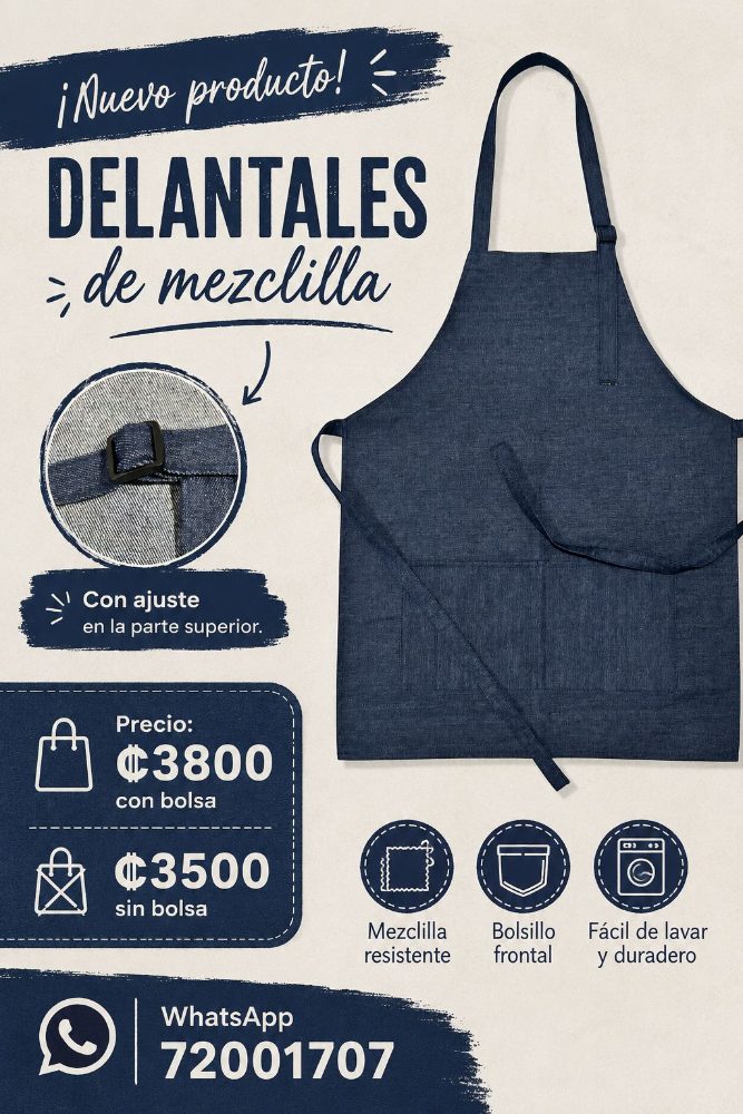 Delantal de mezclilla