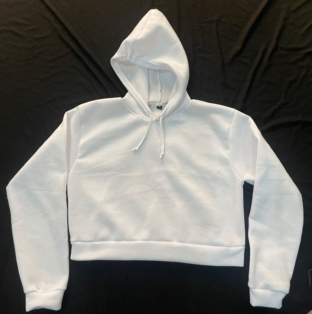 Sudadera estilo crop top